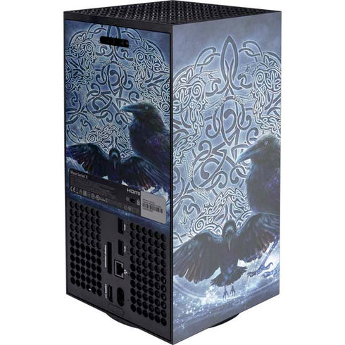 Celtic Raven by Brigid Ashwood XBox Series X Digital Edition Console Skin